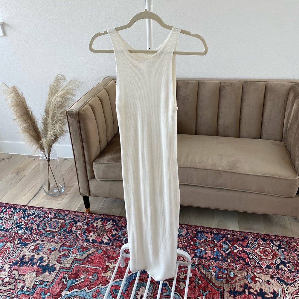 White Leith Dress Size S